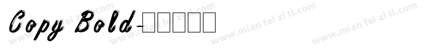 Copy Bold字体转换